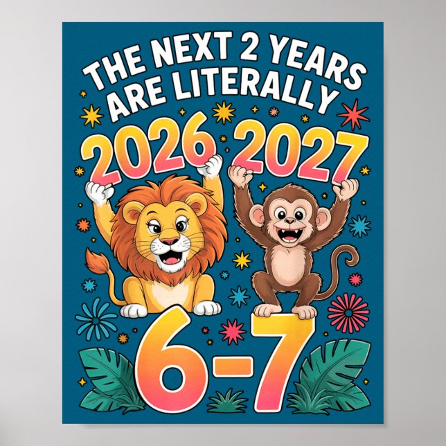 Poster 67 Nye 2026 Funny Boys Kids New Years Eve Party 6  (Frente)