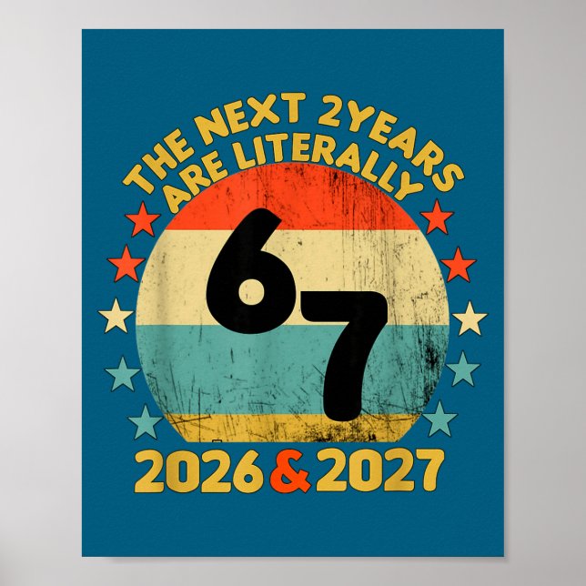 Poster 67 Nye 2026 Funny Boys Kids New Years Eve Party 6  (Frente)