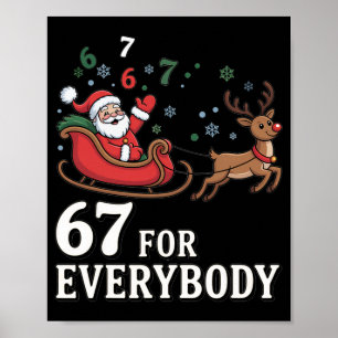Poster 67 Para Todos Natal Six Seven Xmas Fantasia