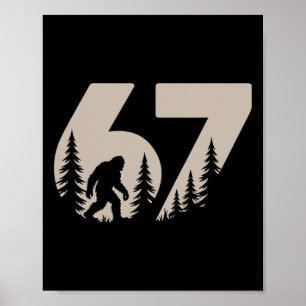 Poster 67 Piadas Seis Sete Meme Pé Grande Geração Alpha G