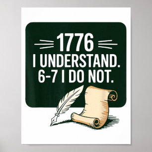 Poster 67 Professor de Ciências Sociais 1776 Eu Entendo 6