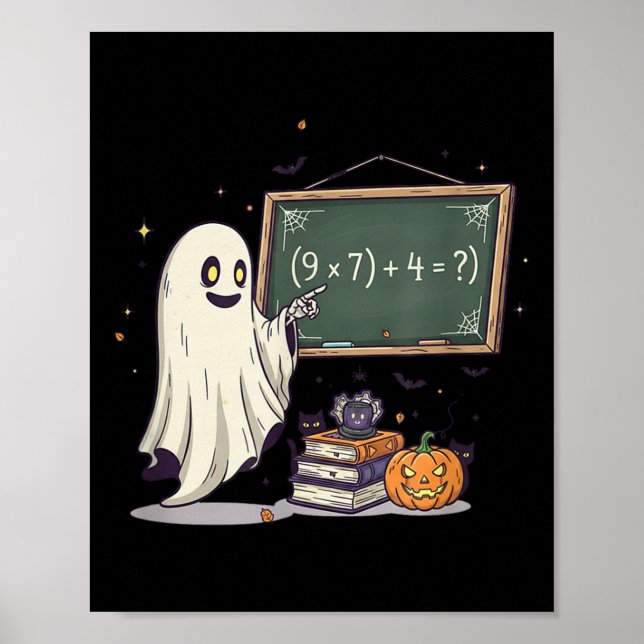 Poster 67 Professor Fantasma de Halloween Seis Sete Meme  (Frente)