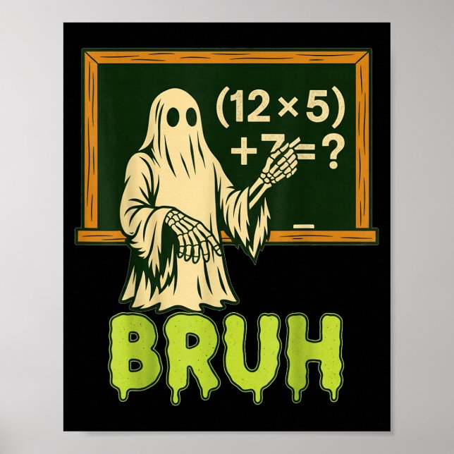 Poster 67 Professor Fantasma de Halloween Seis Sete Meme  (Frente)