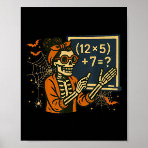 Poster 67 Professor Halloween Esqueleto Seis Sete Meme Ma