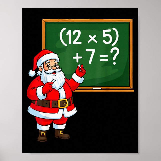 Poster 67 Professor Natal Papai Noel Seis Sete Meme Brain (Frente)