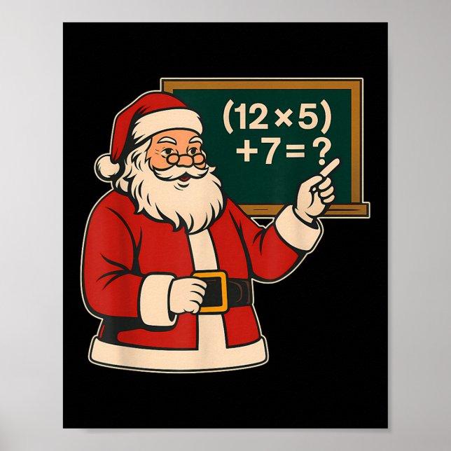 Poster 67 Professor Natal Papai Noel Seis Sete Meme Brain (Frente)