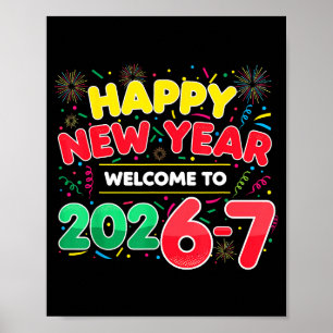 Poster 67 Réveillon, Humor Feliz Ano Novo 2026-7 Diversão