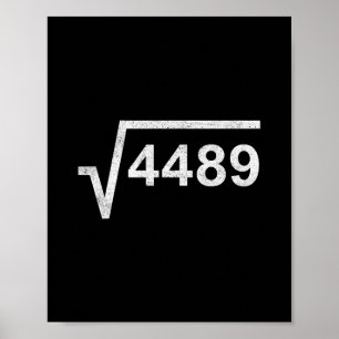 Poster 67 Seis Sete 6-7 Meme Raiz Quadrada 4489 Gíria Mat