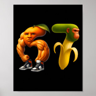 Poster 67 Seis Sete Italiano Casal Meme Brainrot Correspo