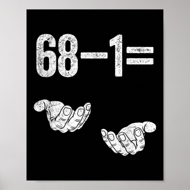 Poster 67 Seis Sete Matemática Matemática Brainrot Equaçã (Frente)