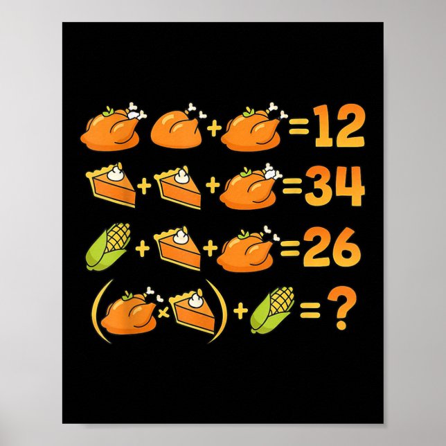 Poster 67 Seis Sete Meme Matemática Equação de Ação de Gr (Frente)