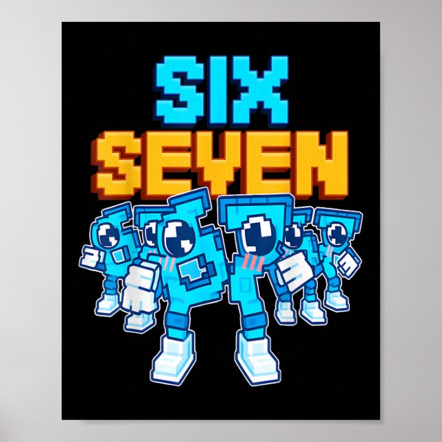 Poster 67 Seis Sete Piada Italiana Brainrot Crianças Jogo (Frente)