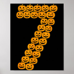 Poster 67 Sessenta e Sete Fantasia de Halloween Abóboras 