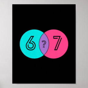 Poster 67 Sessenta e Sete O Que É Diagrama Engraçado Desi