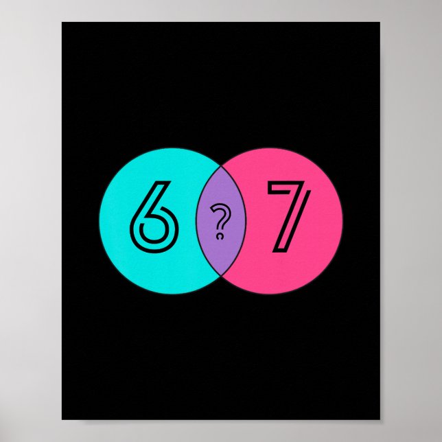Poster 67 Sessenta e Sete O Que É Diagrama Engraçado Desi (Frente)