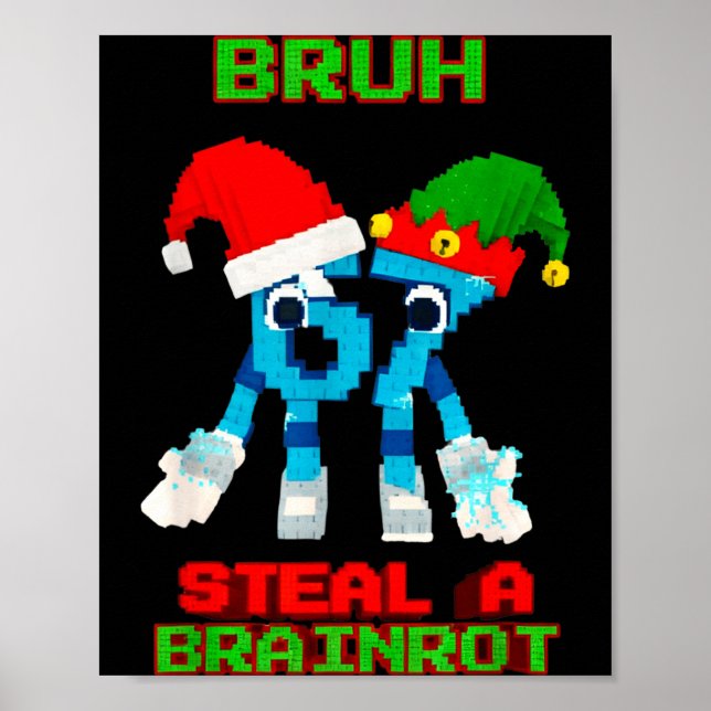Poster 67 Six Seven 6-7 - Funny Steal Brainrot Kids Chris (Frente)