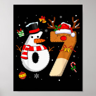 Poster 67 Six Seven Camisas Divertidas de Natal Meninos M