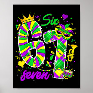 Poster 67 Six Seven Carnaval de Mardi Gras New Orleans Fl