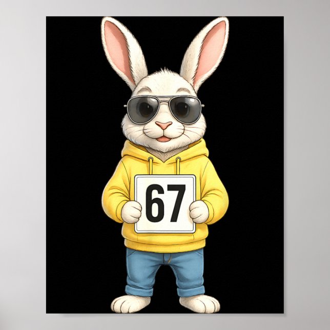 Poster 67 Six Seven Meme 6 7 Funny Easter Day For Boys Me (Frente)