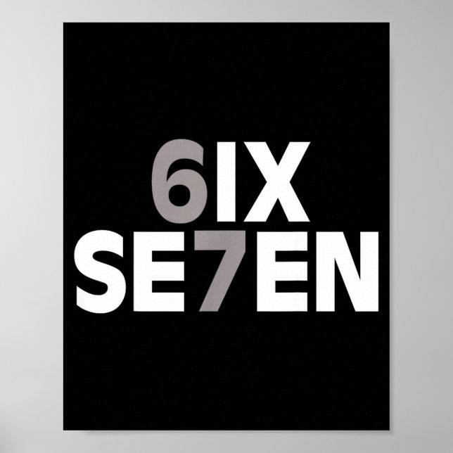 Poster 67 Six Seven Meme Funny Gen Alpha Slang Teens Kids (Frente)