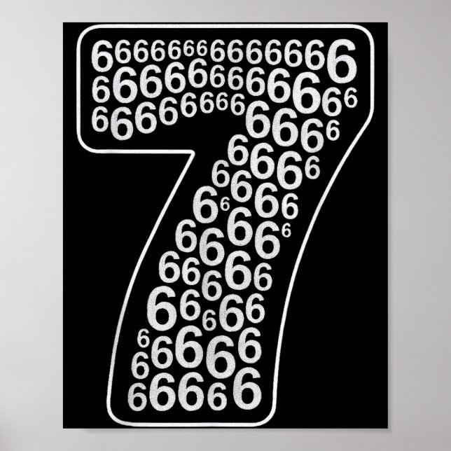 Poster 67 Sixty Seven Halloween Costume Design Funny 6 7  (Frente)