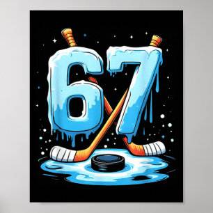 Poster 67 Sorvete Drip Geração Alfa Gíria Meninos Homens
