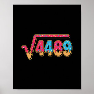 Poster 67 Sorvete Drip Meme Professor de Matemática Escol