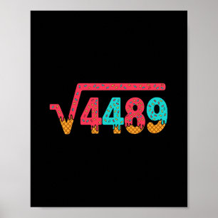 Poster 67 Sorvete Drip Meme Raiz Quadrada 4489 Gíria Mate