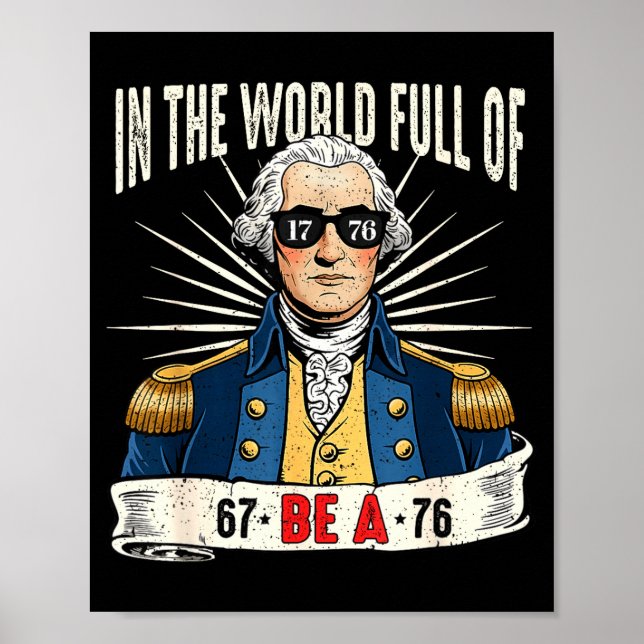 Poster 67 To 76 Funny George Washington History Meme  (Frente)