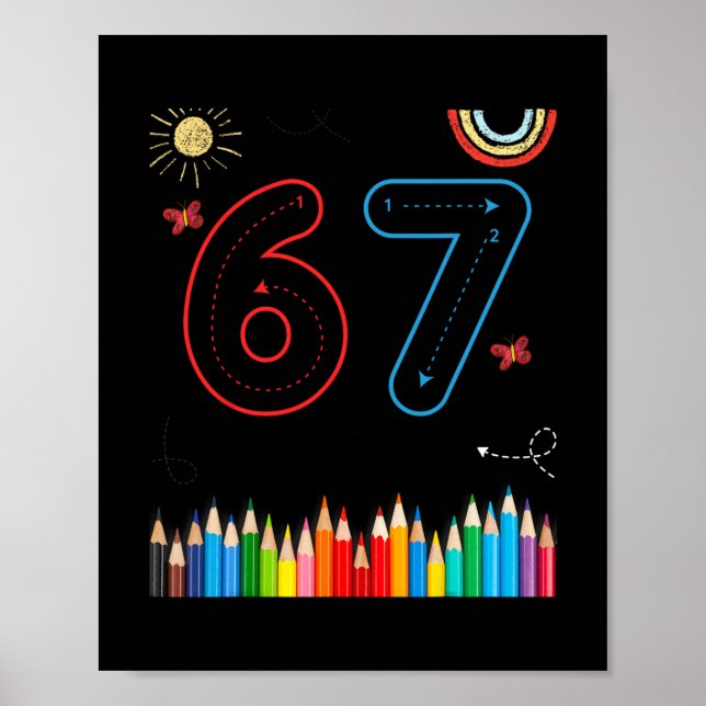 Poster 67 Tracing Funny Meme Elementary School Teachers  (Frente)