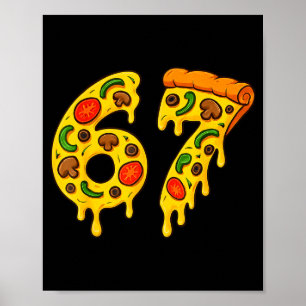 Poster 67 Zza Meme Divertido Seis Sete Gíria Gen Alpha Cr