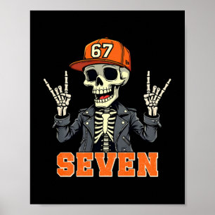 Poster 67endy Esqueleto – 67 Six Seven Halloween 7 Manga
