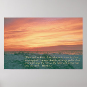 Póster 6:3 de Hosea