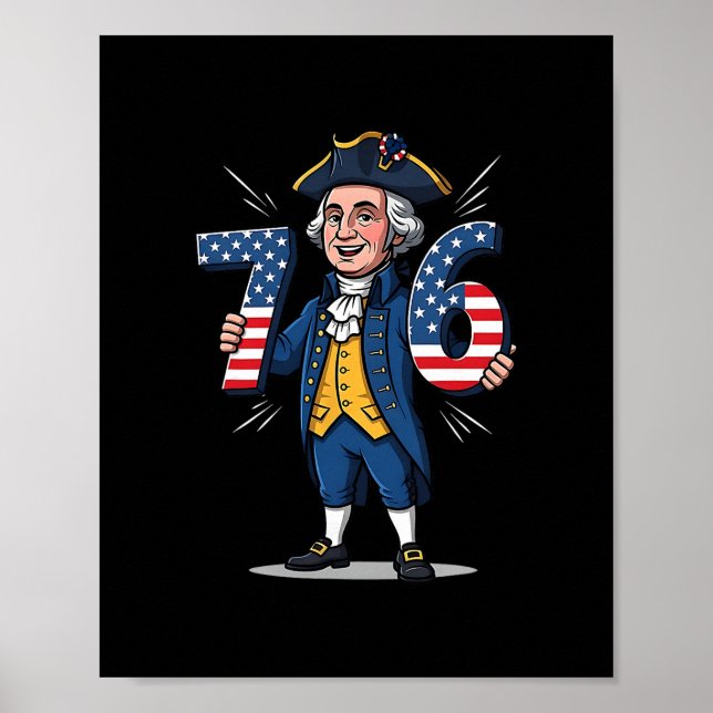Poster 6-7 7-6 George Washington Seis Sete General Alpha (Frente)