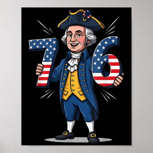 Poster 6-7 7-6 George Washington Seis Sete General Alpha