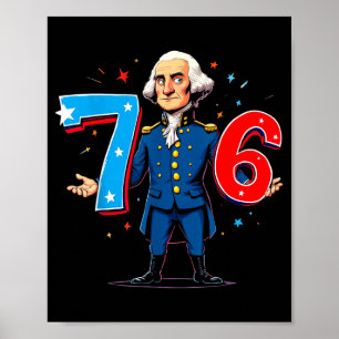 Poster 6-7 7-6 George Washington Sete Seis Professor Amer
