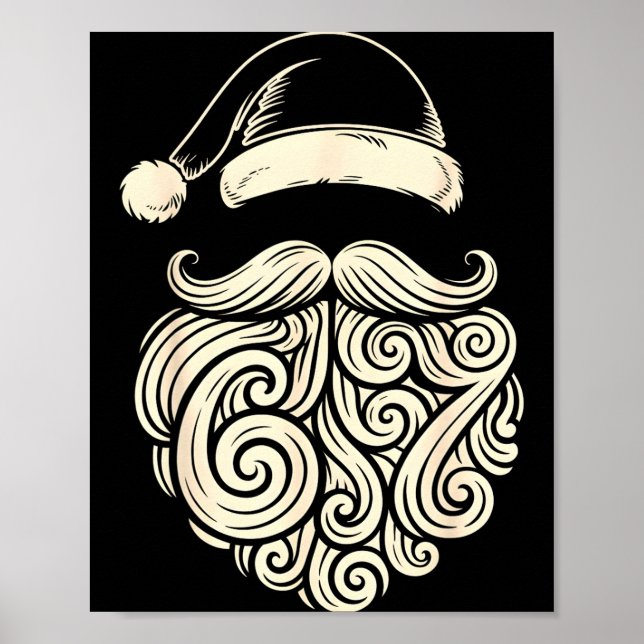 Poster 6 7 Christmas 67 Santa Six Seven Christmas Boys Te (Frente)