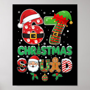 Poster 6-7 Esquadrão de Natal Divertido 67 Seis Sete Meme