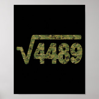 Poster 6 7 Exército Padrão Meme Raiz Quadrada 4489 Gíria 