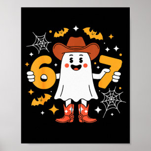 Poster 6 7 Fantasma de Halloween 67 Meme Geração Alfa Sei