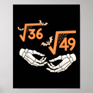 Poster 6 7 Halloween Matemática Raiz Quadrada 67 Meme Gen