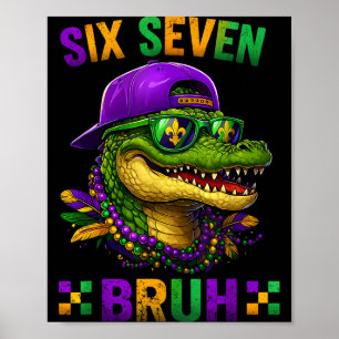 Poster 6 7 Mardi Gras Jacaré Para Crianças Meninos Divert