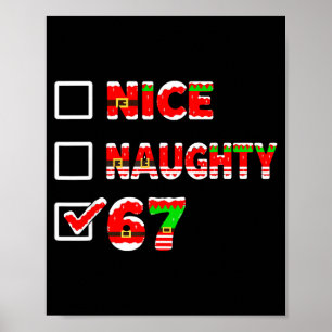 Poster 6-7 Meme Legal Travesso 67 Divertido Lista de Nata