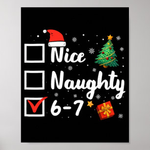 Poster 6-7 Meme Legal Travesso 67 Natal Engraçado