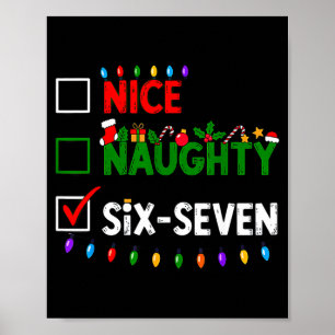 Poster 6-7 Meme Legal Travesso Seis Sete 67 Natal