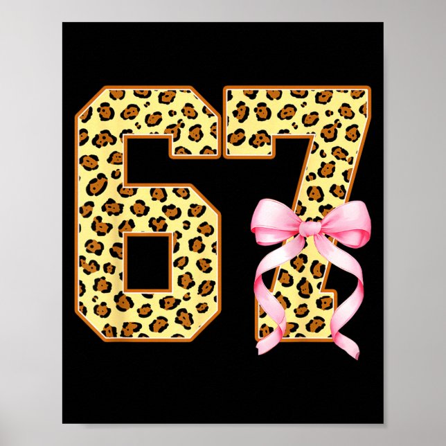 Poster 6-7 Meme Leopardo Guepardo Legal Seis-sete Diverti (Frente)