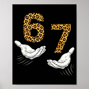 Poster 6-7 Meme Leopardo Guepardo Legal Seis-sete Diverti