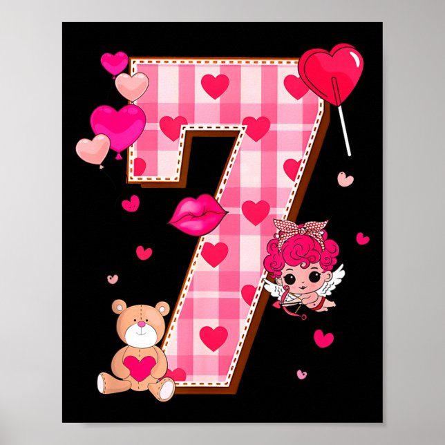Poster 6 7 Six Seven Meme Slag Gen Alpha Valentine Matchi (Frente)