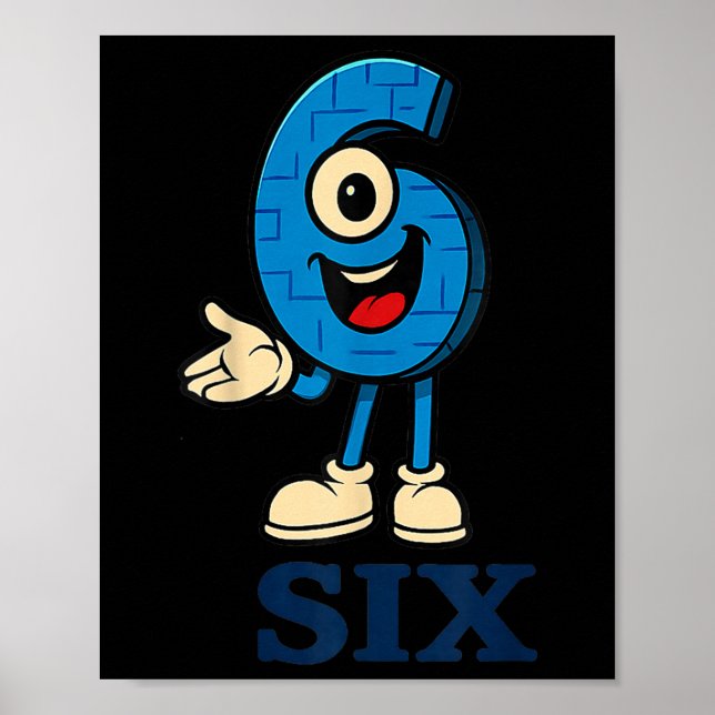 Poster 6 Brainrot 67 Seis Sete 6 7 Meme Personalizado  (Frente)