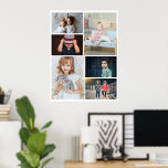 Poster 6 Colagem de Fotos Personalizada<br><div class="desc">Crie um poster personalizado de colagem de fotos de Ricaso - adicione 6 fotos individuais para fazer uma colagem de fotos</div>